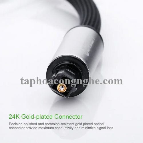 Ugreen 10541 3M màu Xám Dây cáp quang âm thanh 2 đầu dương AV108 30010541